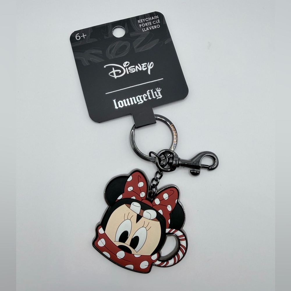 Disney Loungefly Minnie Mouse Hot Cocoa Keychain NWT